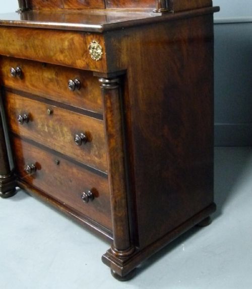 fig 4. Fine Early 19th Century Figured Mahogany Dressing Chest Of Drawers