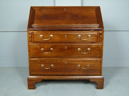 fig 1. Georgian 18thc Small Mahogany Bureau Desk c1760.