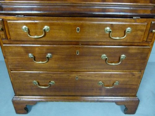 fig 2. Georgian 18thc Small Mahogany Bureau Desk c1760.