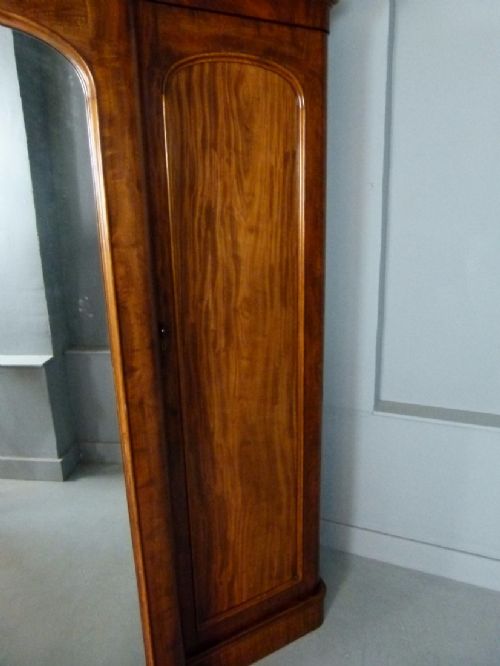 fig 6. Quality Victorian Figured Mahogany Compactum Triple Wardrobe