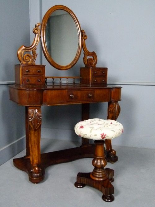 A Very Sweet Small Victorian Mahogany Duchess Dressing Table