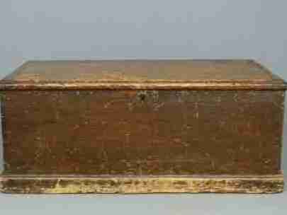 fig 3. Patinated Victorian Pine Chest- Original Paint 