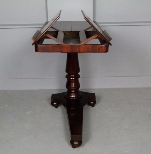 fig 2. Victorian Mahogany Adjustable Double Reading Table Stand