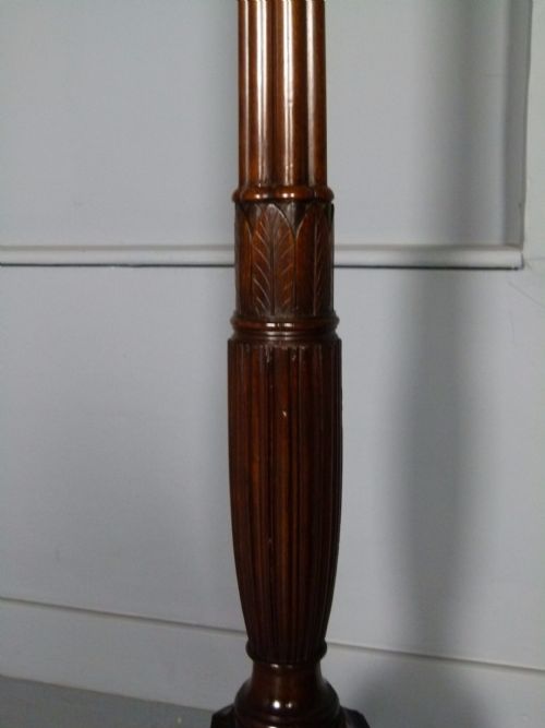 fig 3. Elegant Pair Of Victorian Mahogany Standard Lamps