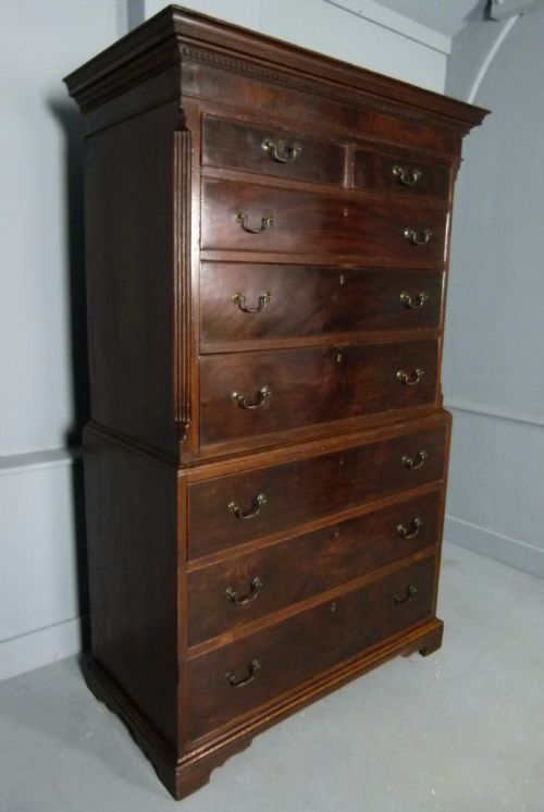 Original Georgian Mahogany Tallboy / Chest on Chest C1760
