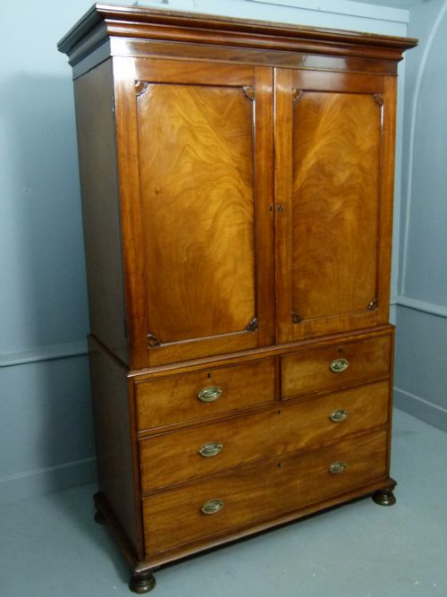 William IV Mahogany Linen-press C1830
