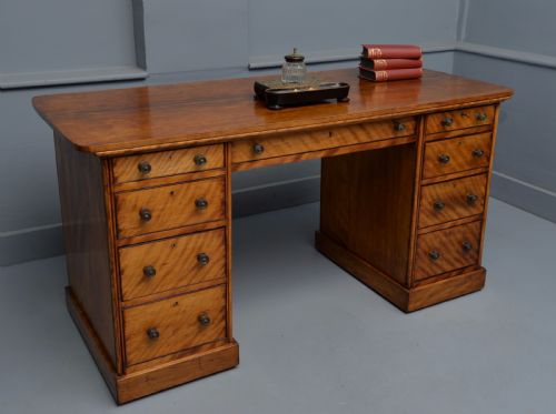 Victorian Satinwood Desk