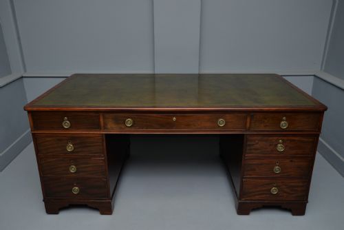 19th Century Mahogany Partners Desk