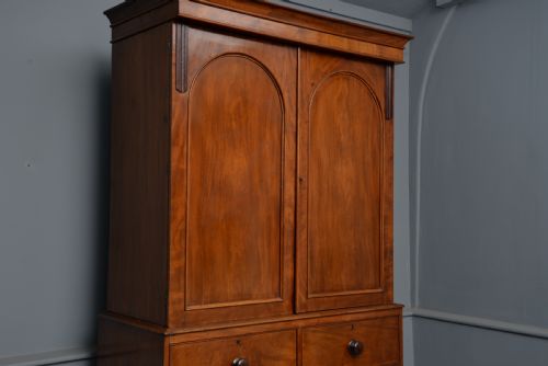 fig 2. Elegant Early Victorian Mahogany Linen-Press