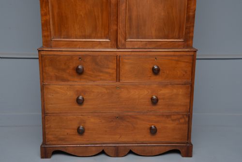 fig 3. Elegant Early Victorian Mahogany Linen-Press