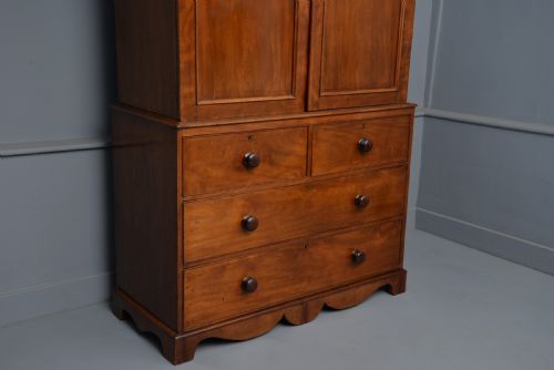 fig 4. Elegant Early Victorian Mahogany Linen-Press