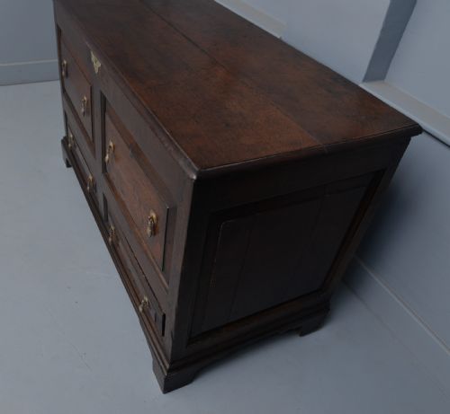 fig 3. 18th Century Oak Mule Chest
