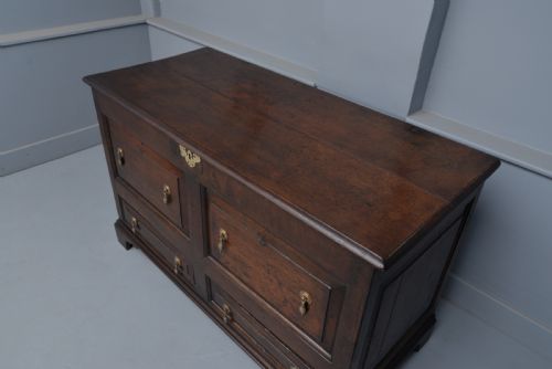 fig 4. 18th Century Oak Mule Chest