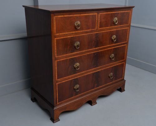 fig 2. Fine Edwardian Mahogany Chest Of Drawers