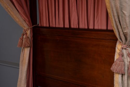 fig 2. Rare Edwardian Mahogany Single Four-Poster Bed