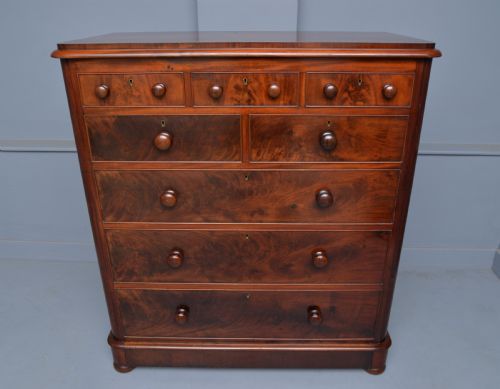 fig 2. Large Handsome Victorian Mahogany Chest Of Drawers