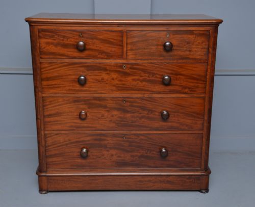 fig 1. Handsome Victorian Mahogany Chest Of Drawers