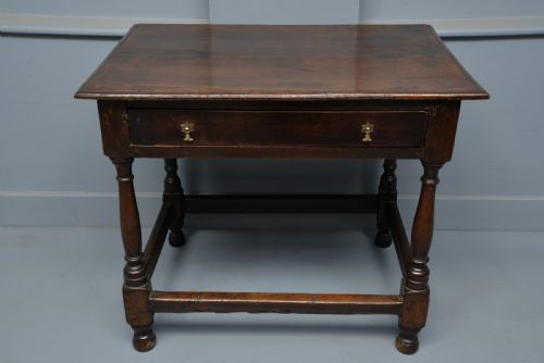 fig 2. Charming 17th Century Oak Side Table