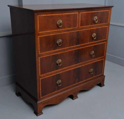 fig 2. Fine Edwardian Mahogany Chest Of Drawers