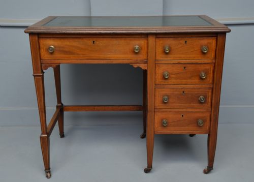 fig 3. Elegant Edwardian Ladies Mahogany Writing Desk 