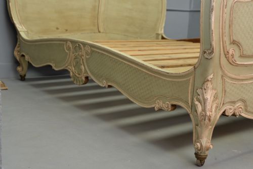 fig 4. Fine Louis XV Rococo French Painted King-Size Bed