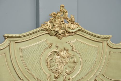 fig 5. Fine Louis XV Rococo French Painted King-Size Bed