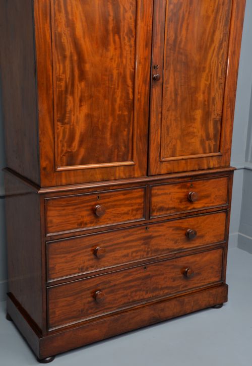 fig 4. Handsome Regency Mahogany Linen-Press