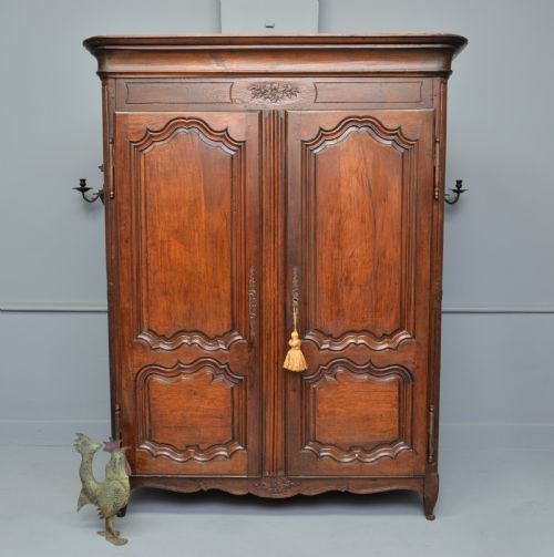 fig 1. Very Sweet Small 18thc French Walnut Armoire
