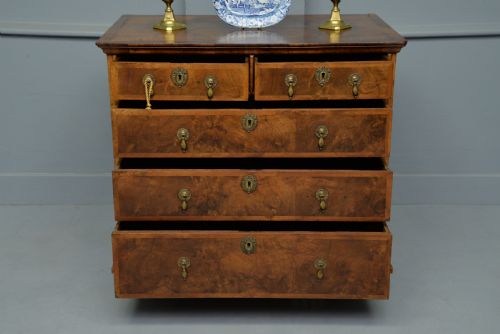 fig 2. William & Mary Walnut Chest Of Drawers