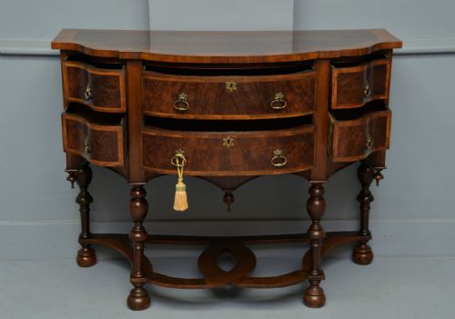 fig 1. William & Mary Style Walnut Side Table