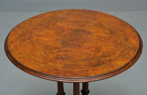 fig 2. Victorian Burr-Walnut Occasional, Side, Wine, Lamp, Table