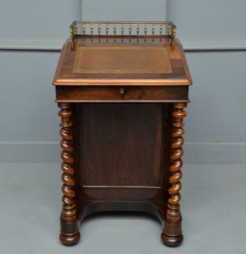 fig 1. William IV Rosewood Davenport Desk
