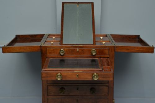 fig 5. Unusual Georgian Mahogany Gentlemans Dressing Chest Secretaire