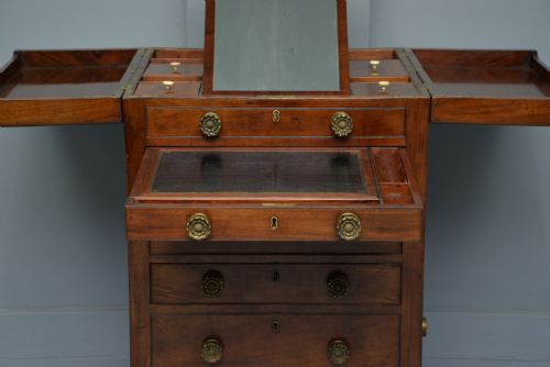 fig 6. Unusual Georgian Mahogany Gentlemans Dressing Chest Secretaire
