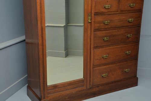 fig 2. Edwardian Mahogany Compactum Wardrobe-W. J. Mansell, London