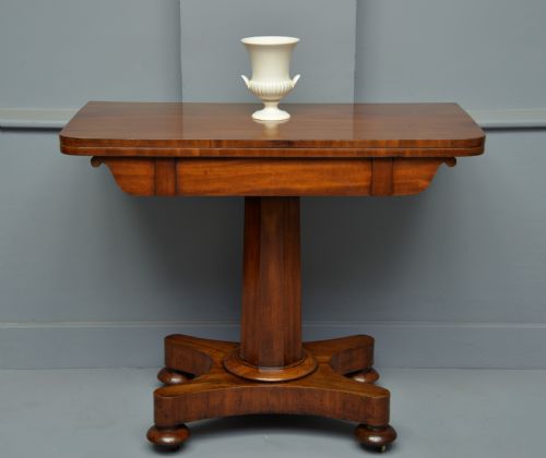 Elegant William IV Mahogany Games Table