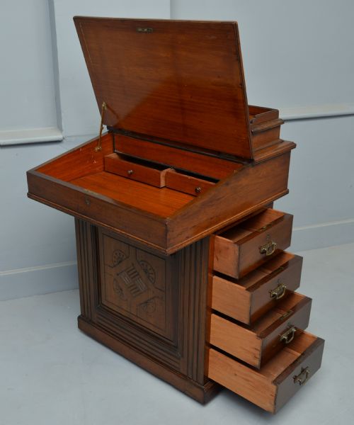 Late Victorian Oak Davenport Desk