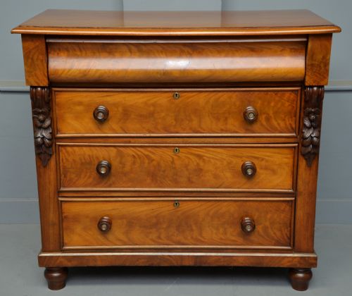 fig 4. Scottish Golden Mahogany Chest Of Drawers