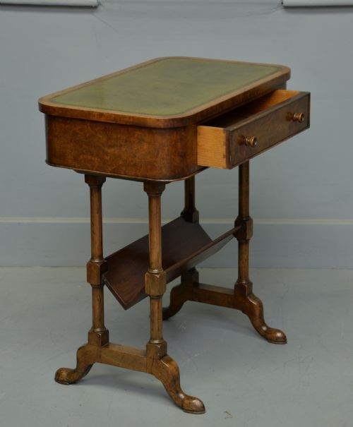 fig 2. Victorian Burr-Walnut Side Table Book-Stand