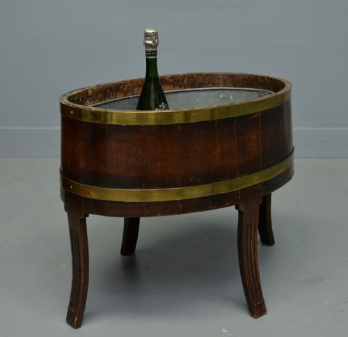 fig 2. Georgian Revival - Victorian Oak Wine Cooler