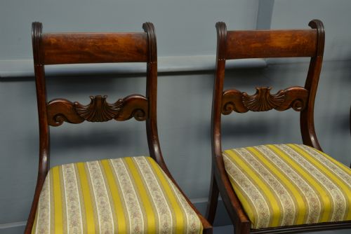 fig 3. Regency Set Of Four Mahogany Dining Chairs