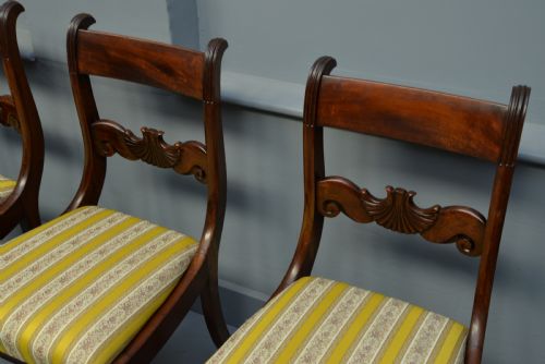 fig 4. Regency Set Of Four Mahogany Dining Chairs