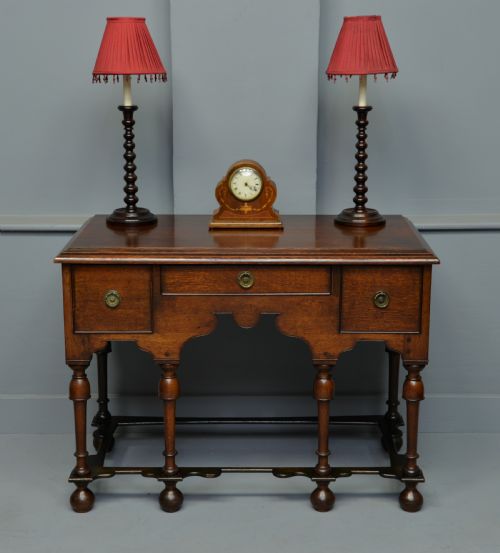 Antique William & Mary Oak Side Table