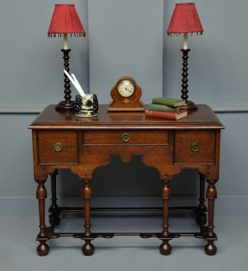 fig 2. Antique William & Mary Oak Side Table
