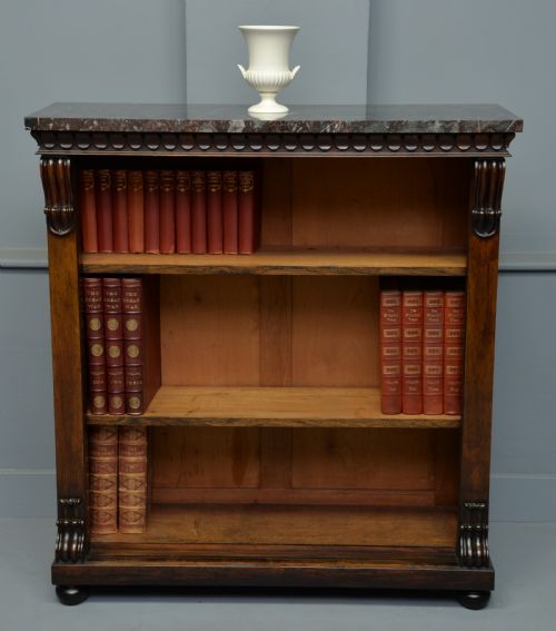 Fine William IV Rosewood Open Adjustable Bookcase