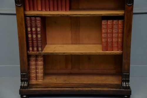 fig 2. Fine William IV Rosewood Open Adjustable Bookcase