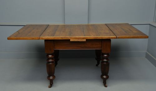 fig 3. Victorian Mahogany & Pine Extending Dining Table Seats 8