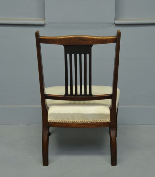 fig 4. Pretty Edwardian Inlaid Rosewood Nursing / Bedroom Chair