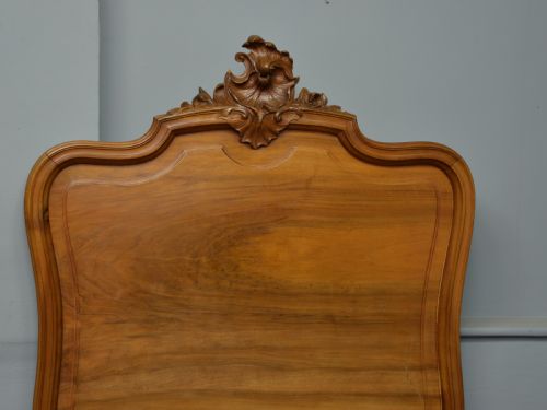 fig 4. Pretty Pair Of French Rococo Walnut Single Beds