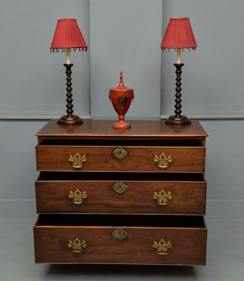 fig 1. Charming Georgian Mahogany Chest Of Drawers